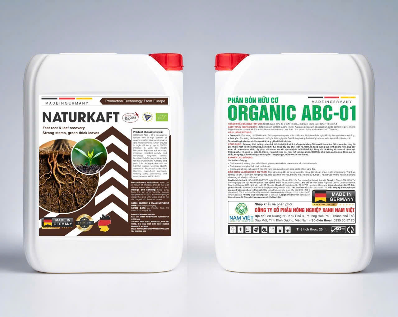 PHÂN BÓN HỮU CƠ NATURKAFT ORGANIC ABC-01 MADE IN GERMANY