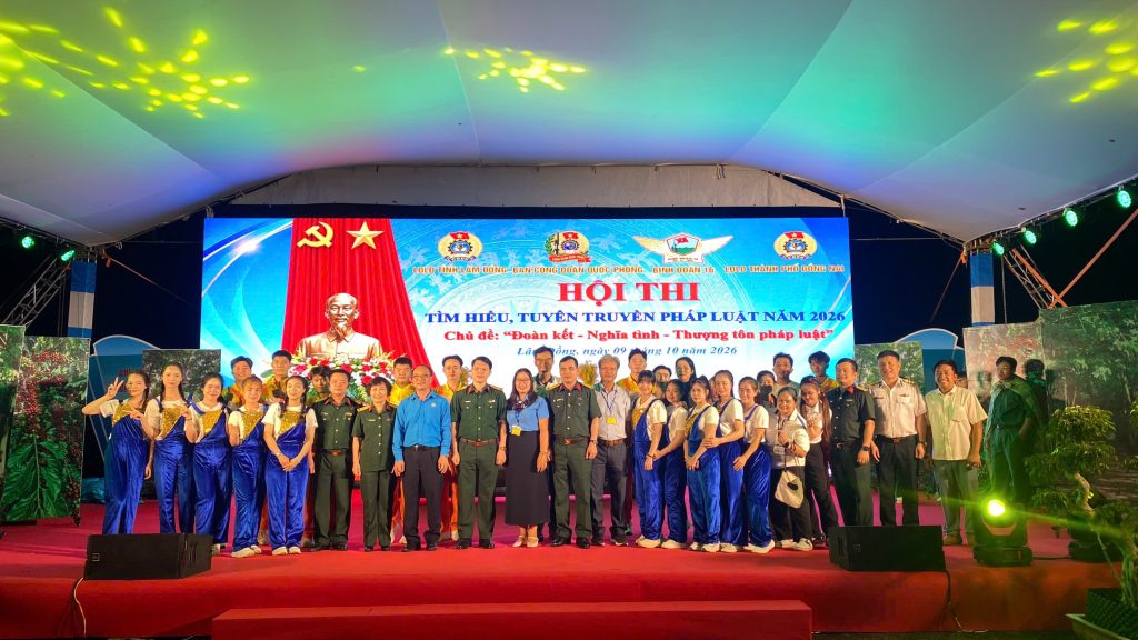 Hội thi tìm hiểu, tuyên truyền pháp luật năm 2026 với chủ đề “Đoàn kết - nghĩa tình - thượng tôn pháp luật”